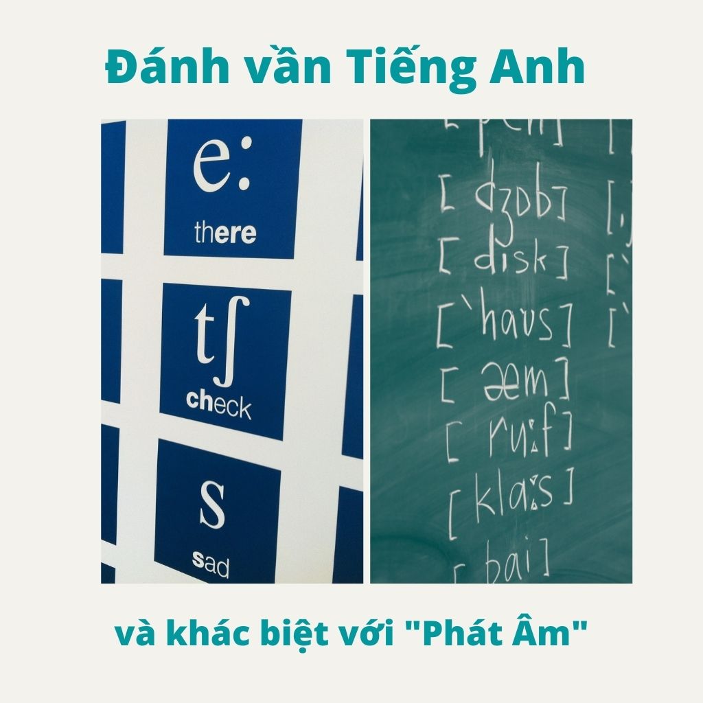 Đánh vần tiếng Anh khác gì với Phát âm tiếng Anh?